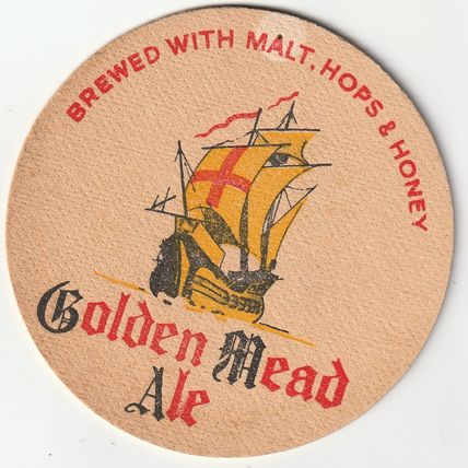 BEER MAT - HOPE & ANCHOR BREWERY - GOLDEN MEAD ALE - (Cat No 075) - (1959)