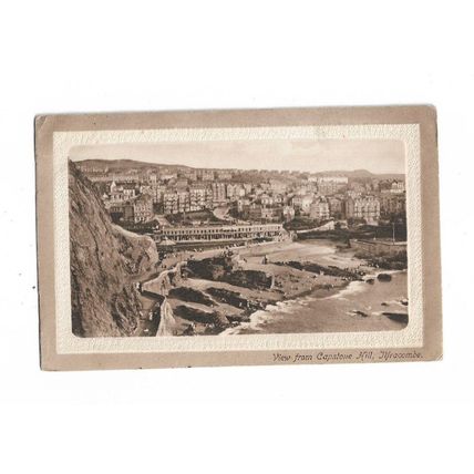 View From Capstone Hill, Ilfracombe, Devon, Embossed Postcard.