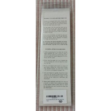 Pack of 6 quality artist flat head paint brushes