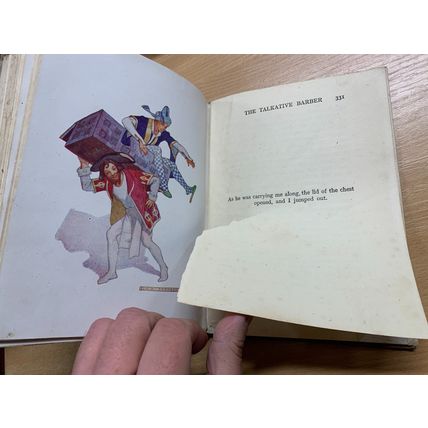 c1920 "TALES FROM THE ARABIAN NIGHTS" AE JACKSON ART FICTION ANTIQUE BOOK (P4)