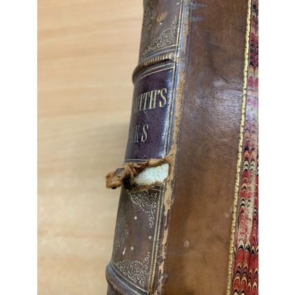 RARE* c1800s "THE WORKS OF OLIVER GOLDSMITH" VICAR WAKEFIELD ANTIQUE BOOK (P6)