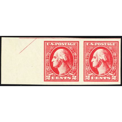534A, Mint NH XF 2¢ Pair - Nice Large Margins All Around - Stuart Katz