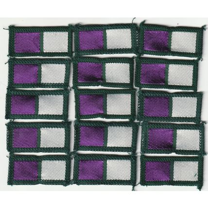 Scout Badge UK - Patrol - 15 x Badger 1967/81-White Version -Black Back (BY213)