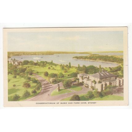 Conservatorium of Music and Farm Cove Sydney Postcard Australia