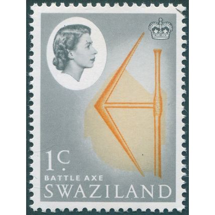 Swaziland 1962 1c yellow-orange & black SG91 CTO