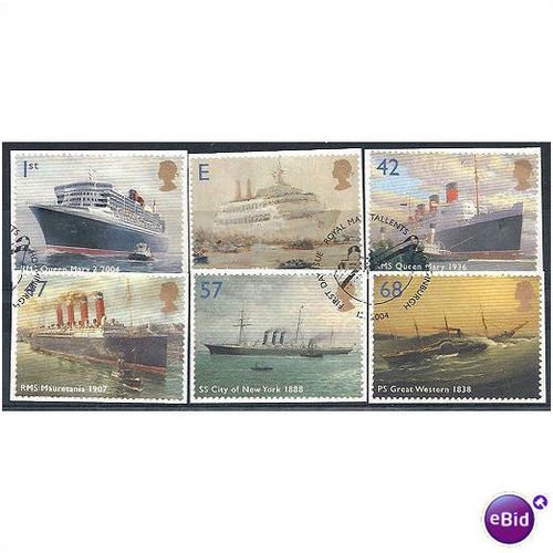 2004 Ocean Liners Set SG2448-53 Very Fine Used