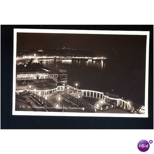 Yorkshire SCARBOROUGH Illuminations Postcard by Webster (S 18)