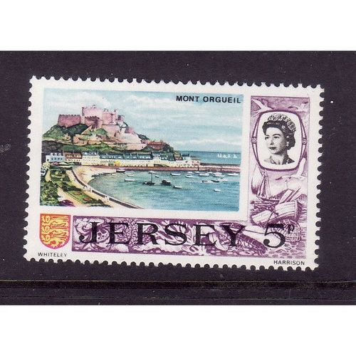 JERSEY 1970 SG 50 5p MONT ORGUEIL CASTLE BY DAY U/M MINT