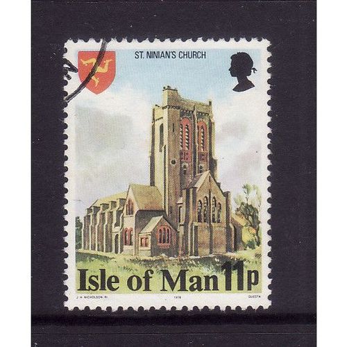 ISLE OF MAN 1978 SG118 11p ST NINIANS CHURCH FINE USED