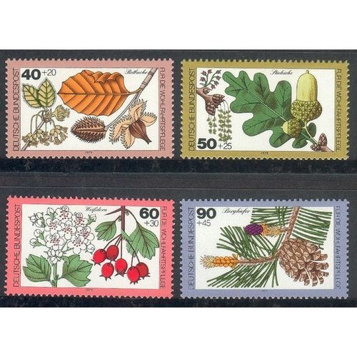 Germany 1979 - SG1905-08 - Humanitarian Relief Funds - Woodland Flowers (unused)