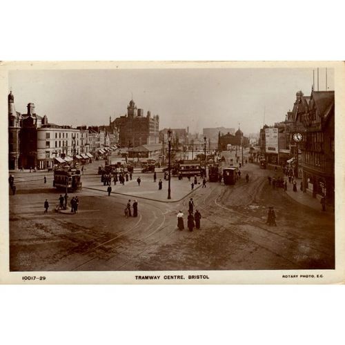 Bristol - TRAMWAY CENTRE - RP - c.1910
