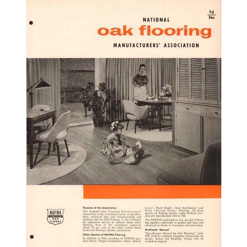 national oak flooring mfg association 1956 nofma floor vintage catalog