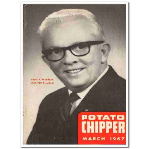 Potato Chipper 1967 March Frank K Woodard Vintage Magazine Cover Print