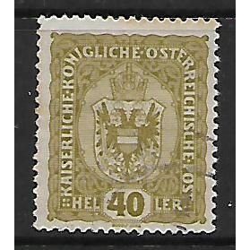 AUSTRIA 1916 SG 256 40 H OLIVE FINE USED