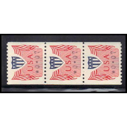 CVP31 7c Shield Very Fine MNH Dry Gum Strip of 3 PA5154