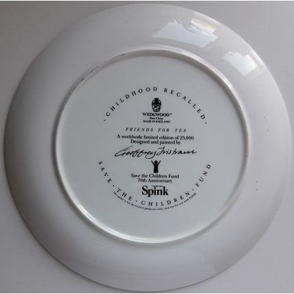 Wedgwood 'FRIENDS FOR TEA' PLATE, Retro, vintage, shabby chic