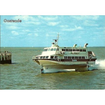 Belgian Marine Hydrofoil PRINSES STEPHANIE Postcard (Van Mieghem A 133)