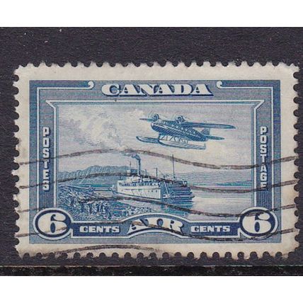 CANADA 1937-8 SEAPLANE 6c USED SG371