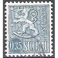 Finland 1963 Michel 575 O Cote (2013) 0.30 Euro Lion stylisé Cachet rond