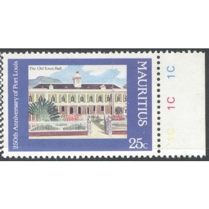 Mauritius stamps 1985 - 25c - 250th Anniversary Of Port Louis
