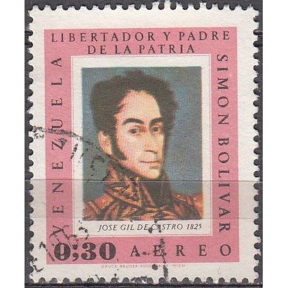 Venezuela 1966 Michel 1687 O Cote (2005) 0.20 Euro Simón Bolivar Cachet rond