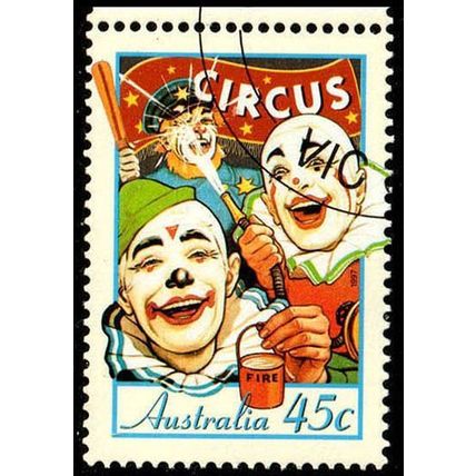 Australia 1997 Circus 45c Used Stamp.