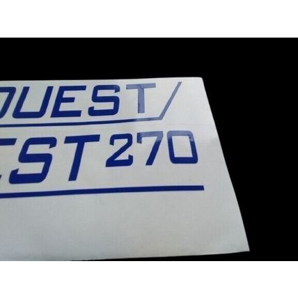 Talbot Express AUTOQUEST 270 Decal Sticker Graphics Elddis 23in Ultra Blue