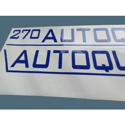 Talbot Express AUTOQUEST 270 Decal Sticker Graphics Elddis 23in Ultra Blue