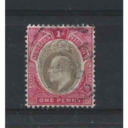 SthNigeria.SG11 1d Grey-Black and Carmine.Fine Used.Feb24