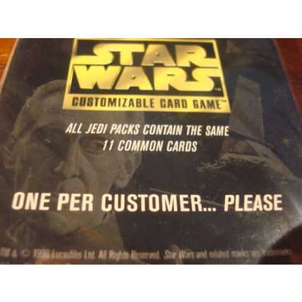 1996 Star Wars, FREE JEDI PACK, Sealed Promo Pack, 11-Cards