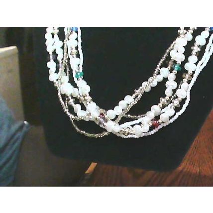 Vintage 7 strand beaded necklace