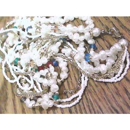 Vintage 7 strand beaded necklace