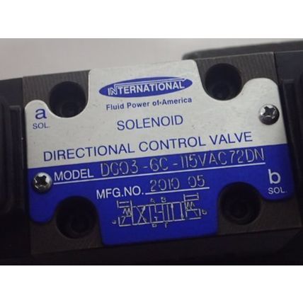 INTERNATIONAL DG08-8C-E-10,DG03-6C-115VAC72DN SOLENOID DIRECTIONAL VALVE,DK,AP