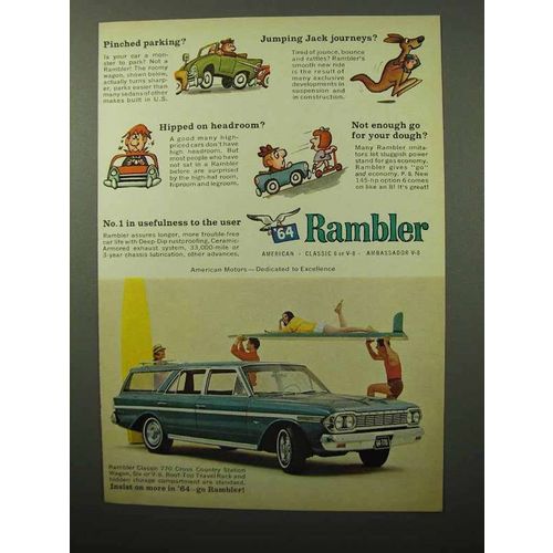 1964 Rambler Classic 770 Cross Country Station Wagon Ad