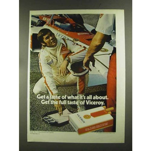 1972 Viceroy Cigarettes Ad - Racecar