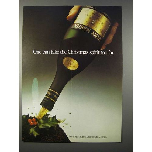 1978 Remy Martin Cognac Ad - Christmas Too Far