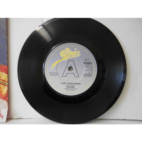 7" 1984 WHAM ! LAST CHRISTMAS, EPIC GA4949 .EVERYTHING SHE WANTS .EXCELLENT