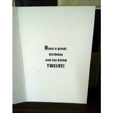 12th Birthday Card - Boys - 0015a