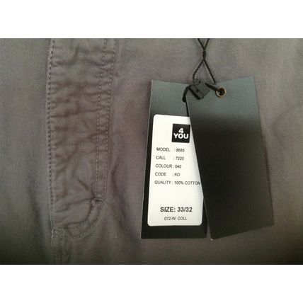 4YOU MENS MID GREY STRAIGHT LEG JEANS W33 L32" BNWT (8685)