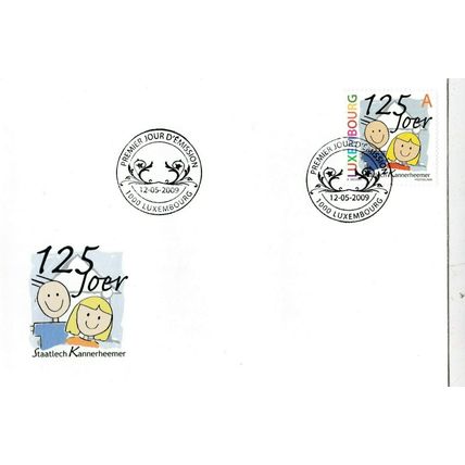 Luxembourg 2009 Childrens Houses FDC Unaddressed VGC