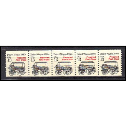 2258 13c Police Wagon Very Fine MNH Dry Gum PNC 1/5 X3167