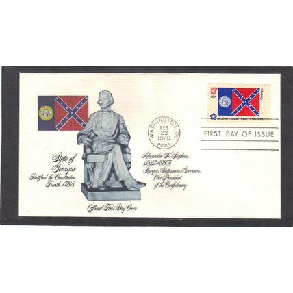 FDC Fleetwood 1636 13c Georgia (Cachet-U/A) CV01154