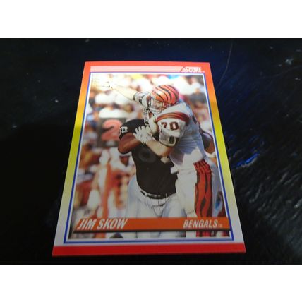 1990 Score Football Card # 227 Jim Skow Excellent-Mint (6) Cincinnati Bengals