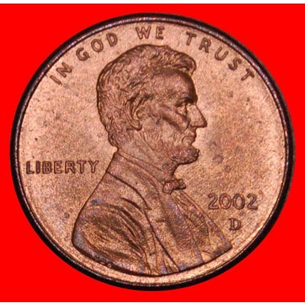 MEMORIAL 1982-2008: USA★1 CENT 2002D UNC LINCOLN 1809-1865★LOW START★NO RESERVE!