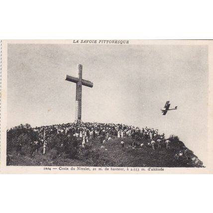 Croix du Nivolet Savoie France Postcard unused VGC