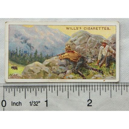 1914 Wills Overseas Dominions Canada No. 26 Bear-hunting