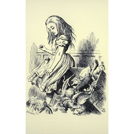 The Knight Alice Through The Looking Glass Book Postcard