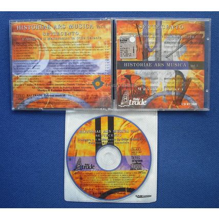 Federico Bonetti Amendola Historiae Ars Musica Vol. 3 Used CD Classical Ita