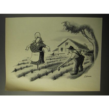 1953 Cartoon by Bernard Wiseman - Scarecrow