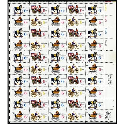 1418d, RARE Variety With Gum Breaker Ridges Sheet of 50 Stamps - Stuart Katz